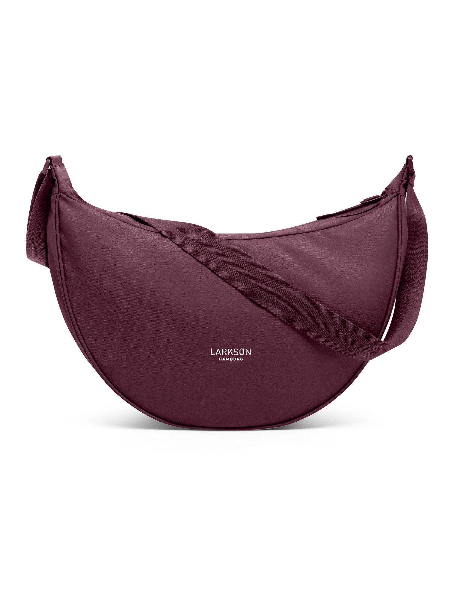 LARKSON Umhängetasche Solveig Large Halbmondtasche für Damen und Herren, Große Crossbody Bag in Halbmond Form