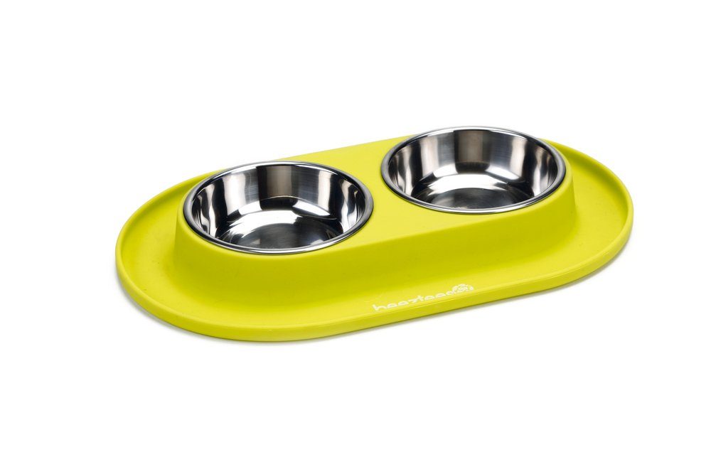Beeztees Napf Beeztees Dinerset Silikon Fassungsvermögen / Farbe: 2x125 ml / grün