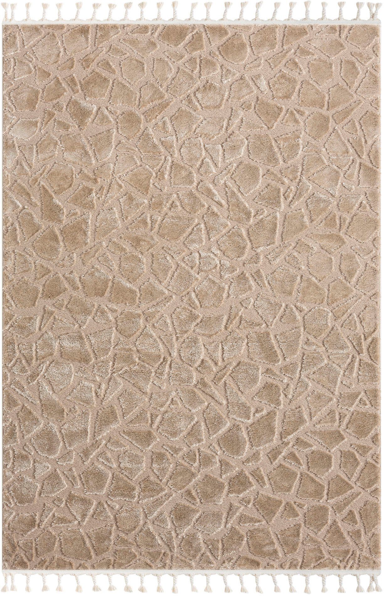 Home affaire Teppich »Geron« in Stein-Optik, rechteckig, Höhe: 19 mm, dicht günstig online kaufen