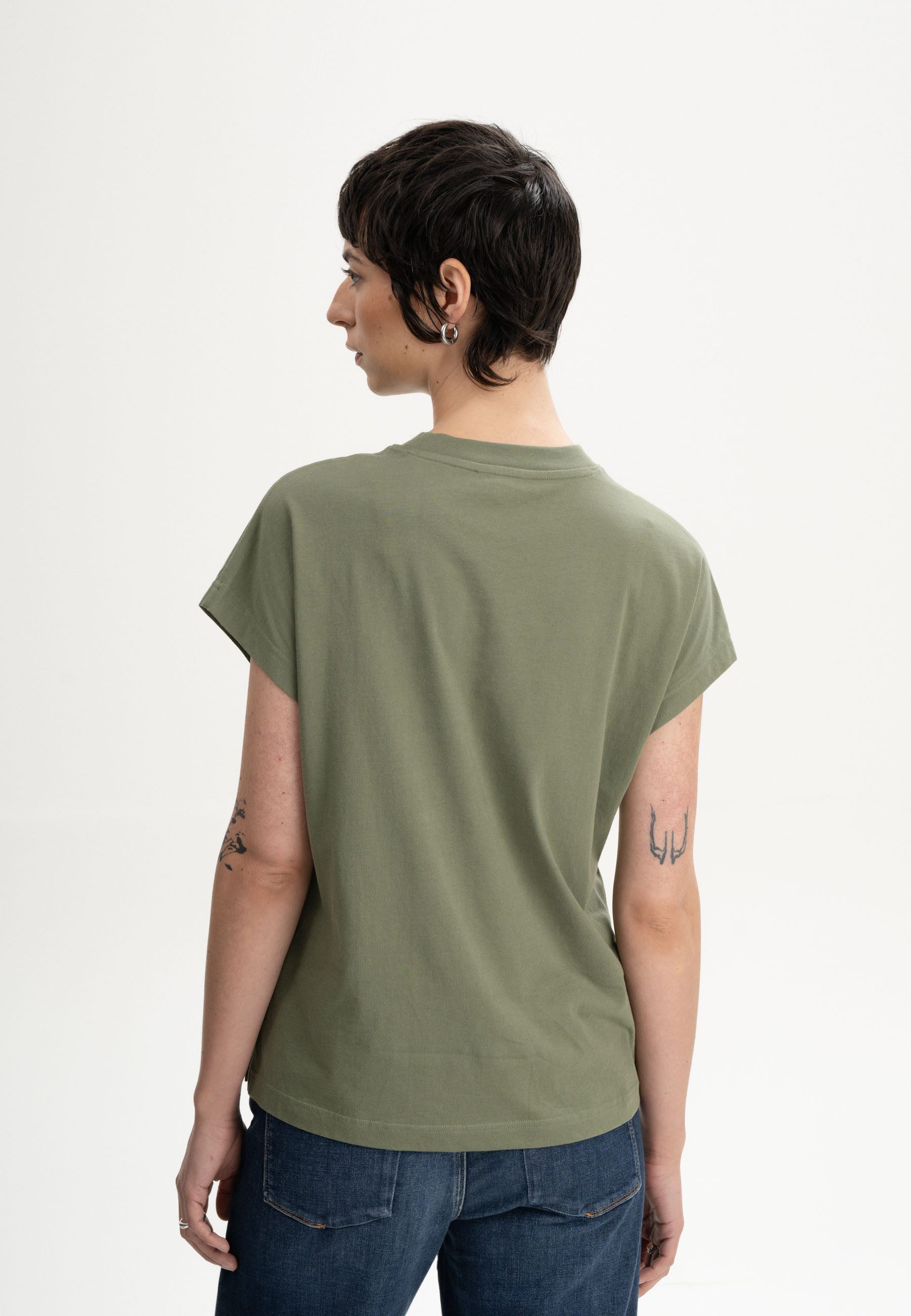 MELA Kurzarmshirt Damen T-Shirt MADHU Fein günstig online kaufen