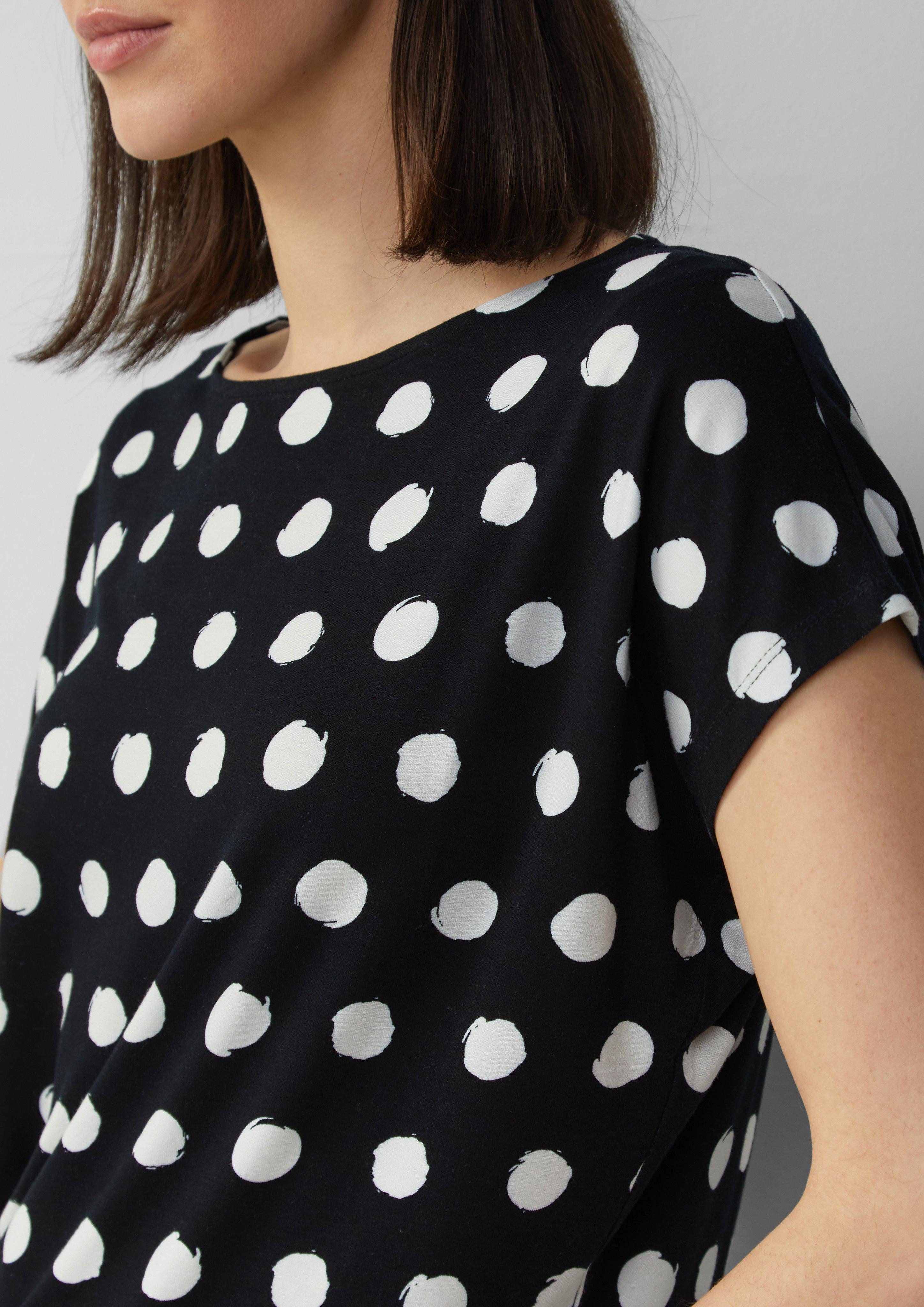 s.Oliver Shirttop Viskosemix-T-Shirt im Relaxed Fit günstig online kaufen
