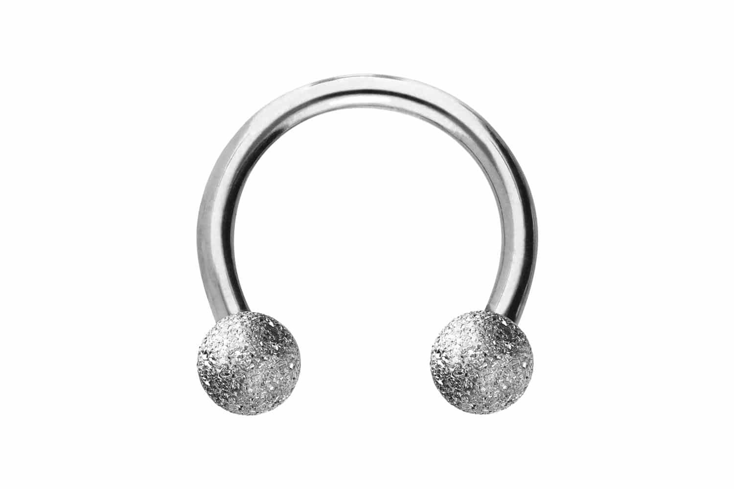 Nasenpiercing Chirurgenstahl Hufeisenring DIAMANTOPTIK