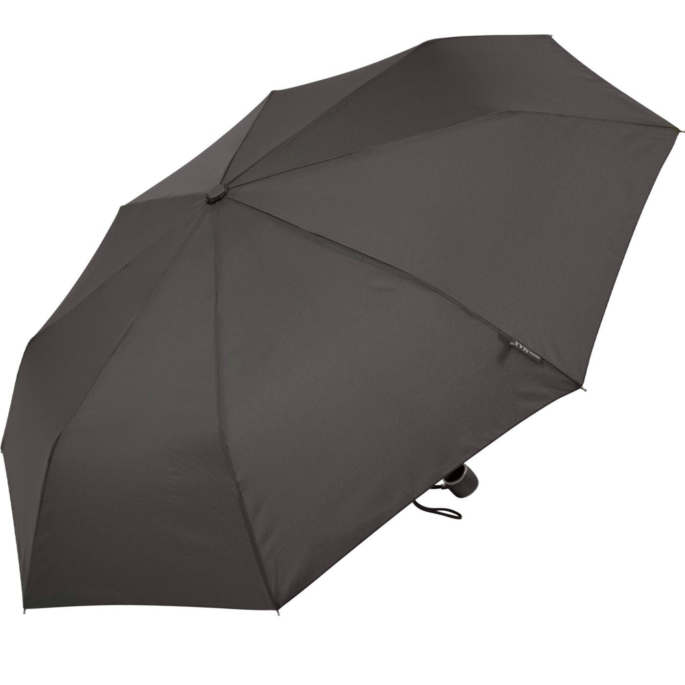 Tasche grau in Taschenregenschirm Impliva passt Handöffner, miniMAX® kleiner Schirm jjede leichter
