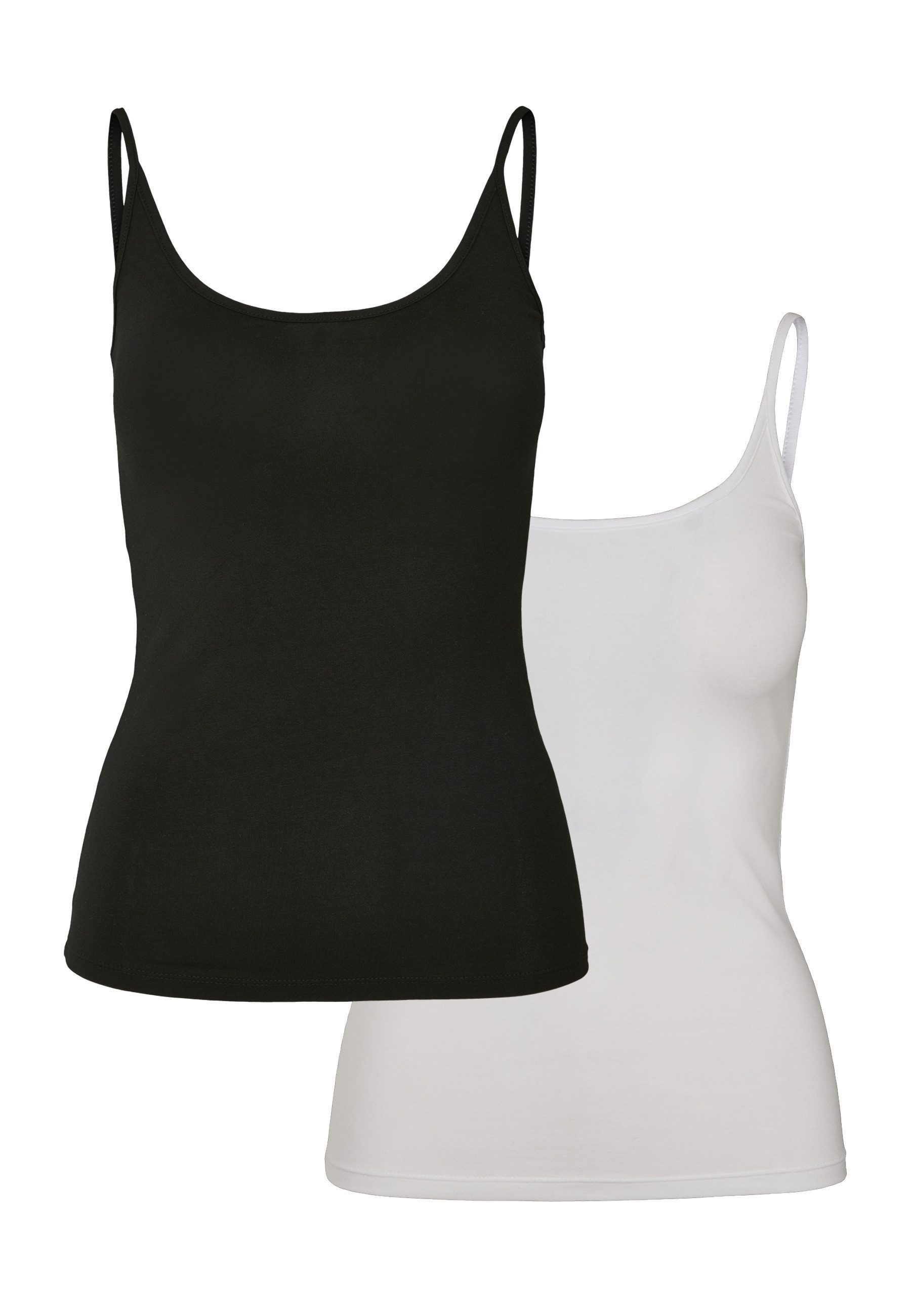 Muskelshirt Urban Classics Damen Ladies Basic Top 2-Pack