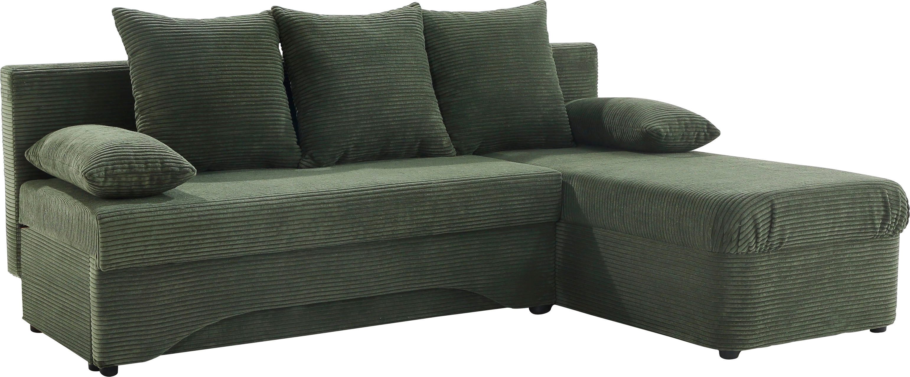 Jockenhöfer Gruppe Ecksofa L-Form, B: 191 cm, mit Bettfunktion & Bettkasten