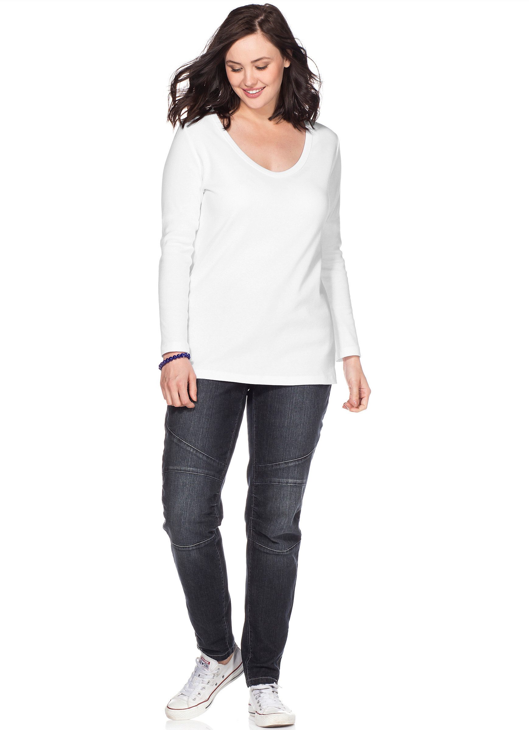 Sheego T-Shirt Langarmshirt günstig online kaufen