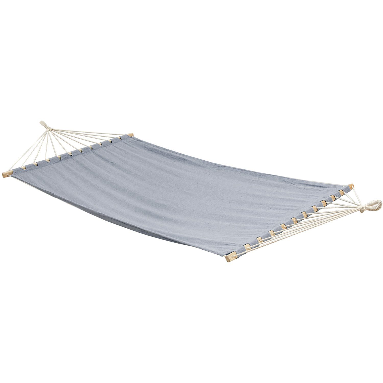 AMANKA Hängematte 2 Personen - 195 x 115 cm Doppelhängematte XL für Garten und Balkon, Stabhängematte Baumwolle - Gartenliege ohne Gestell - Hängeschaukel