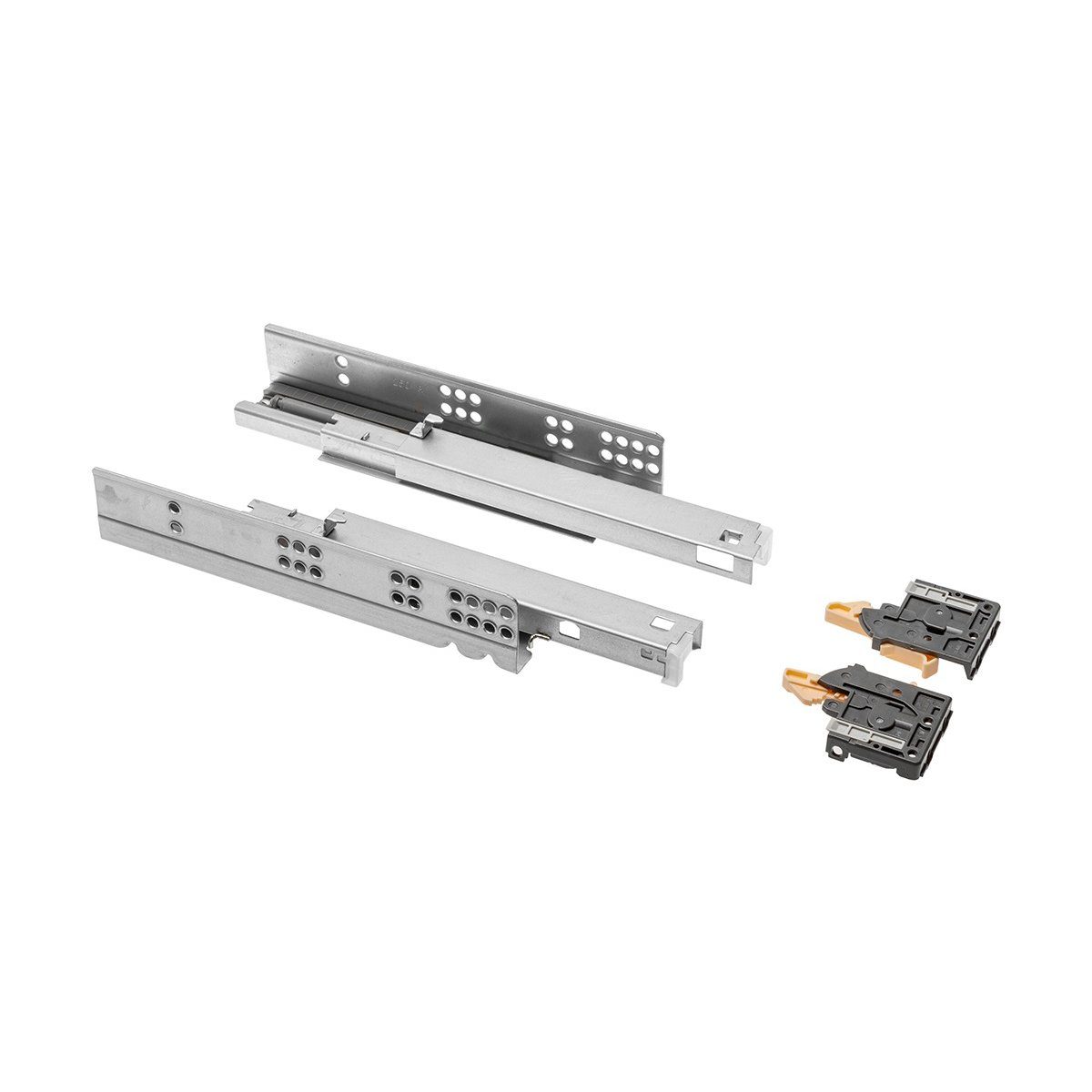 MS Beschläge Teleskopauszug 1 Paar Unterflurführungen 300mm mit Soft Close