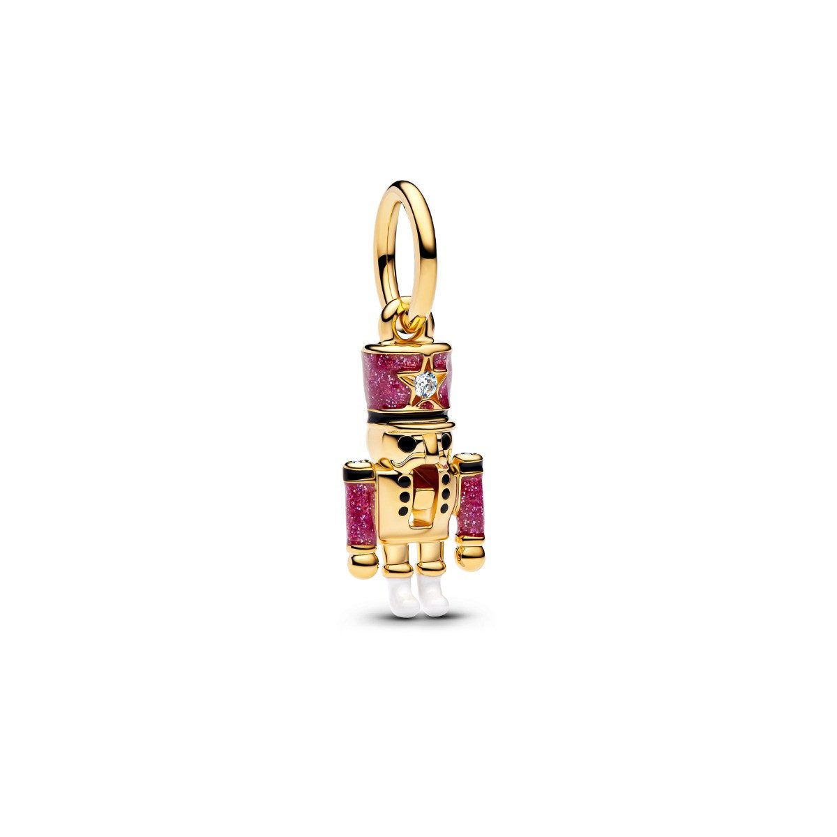 Pandora Charm-Einhänger Pandora Charm-Anhänger Beweglicher Nussknacker 14K Vergoldet 763583C0