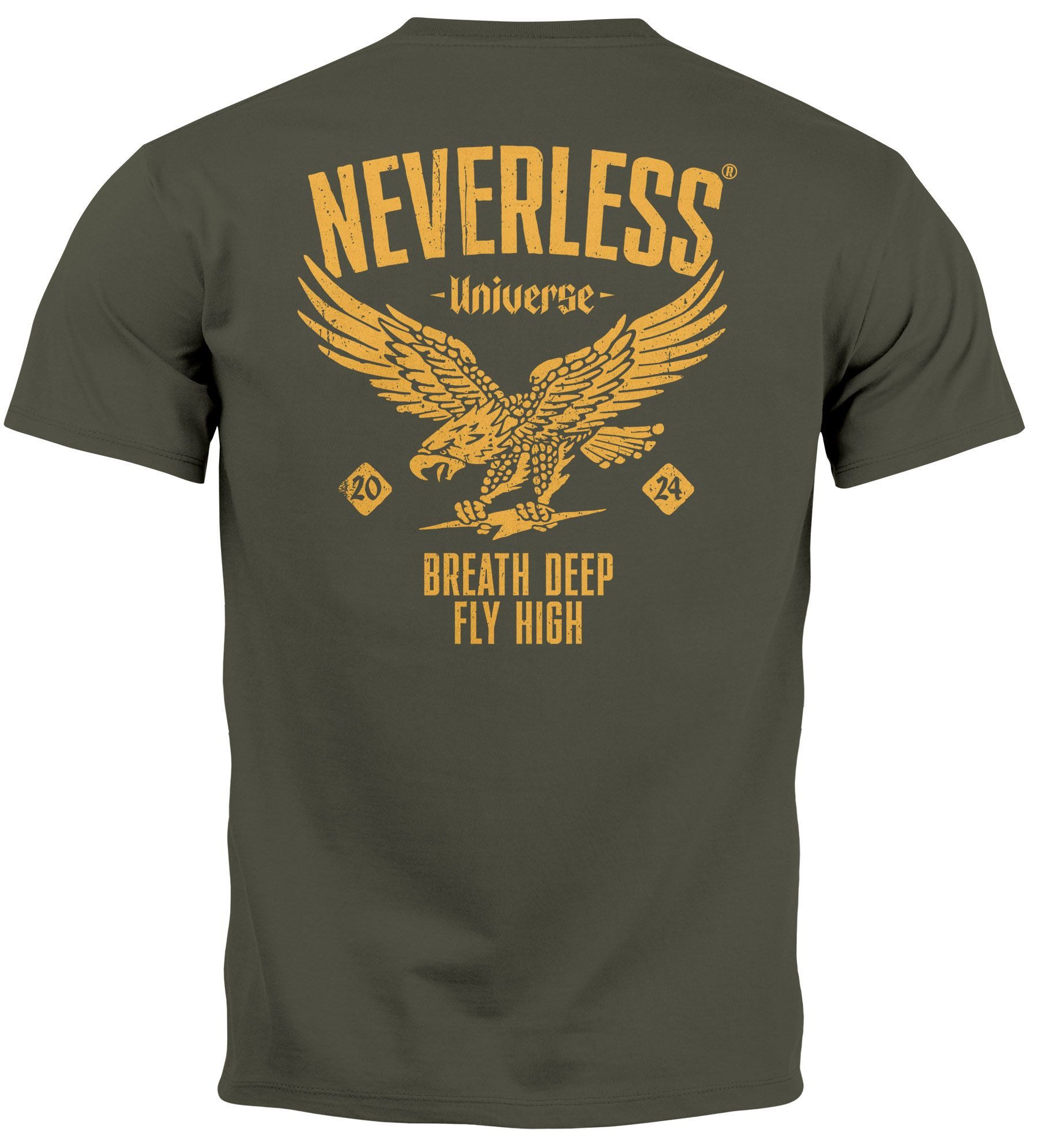 Neverless Print-Shirt Herren T-Shirt Backprint Herren günstig online kaufen