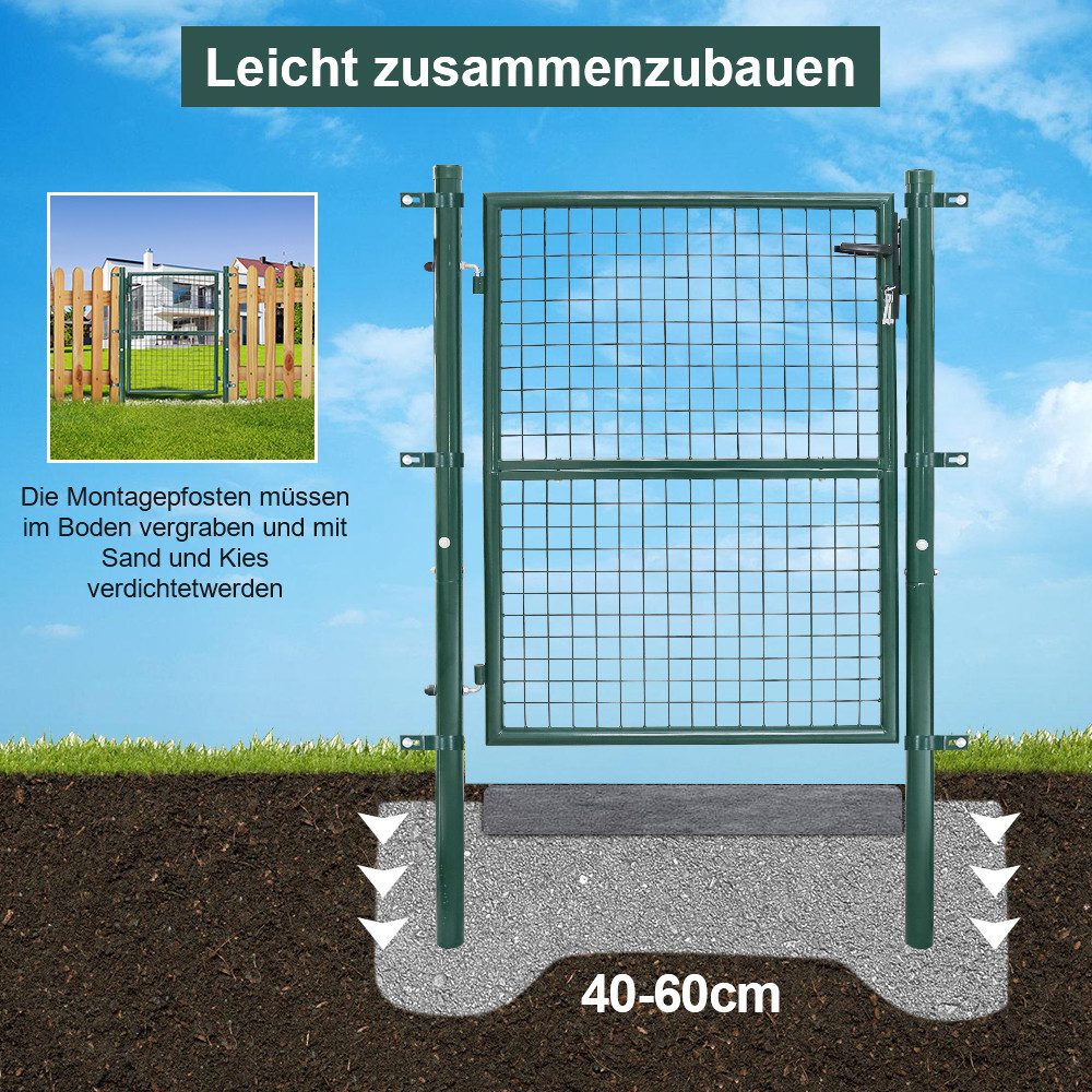 Clanmacy Gartentor Gartentür Gartentor Zauntür Zauntor Gartenpforte Zauntür Gartenzaun – Bild 5 von 5