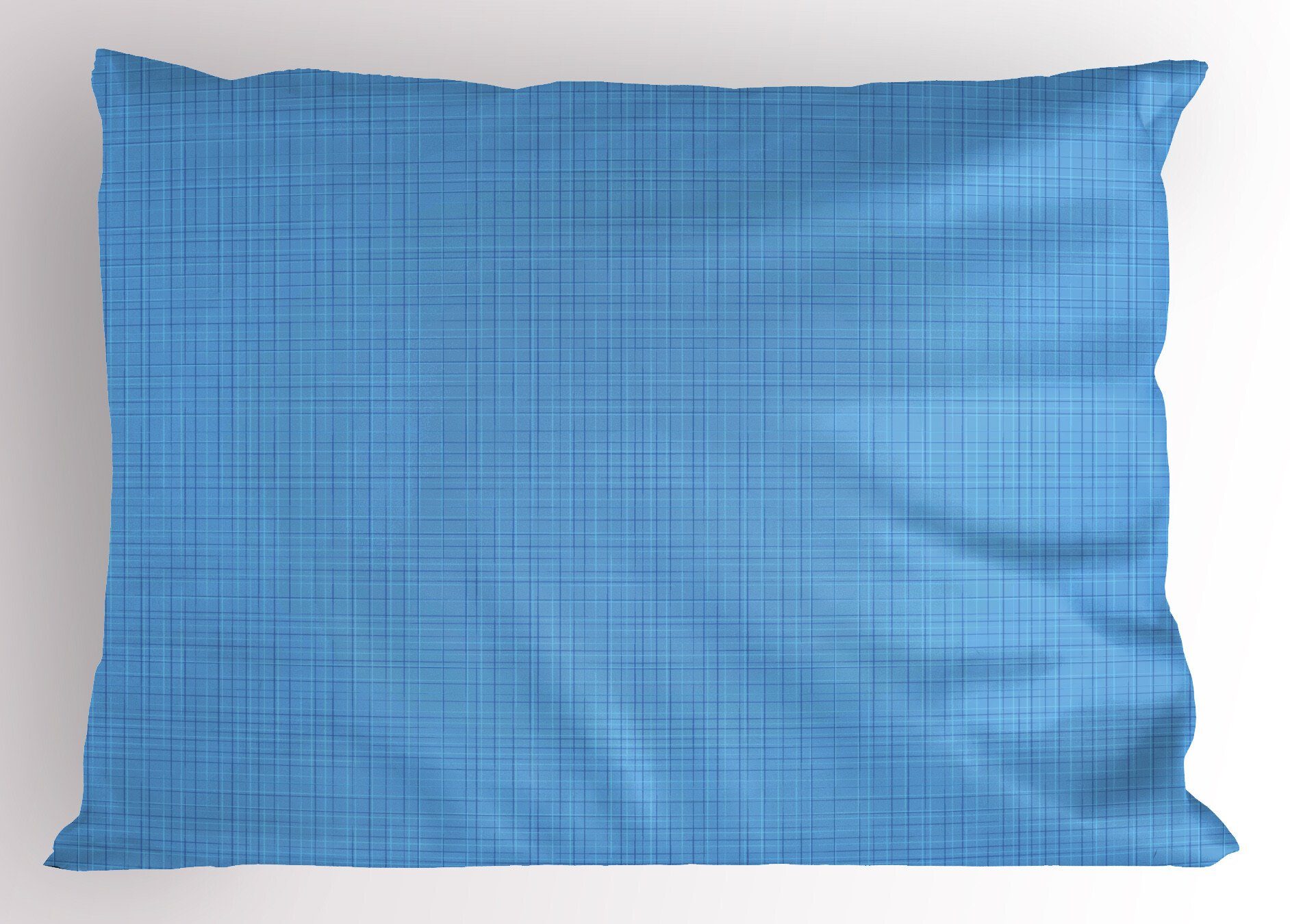 Abakuhaus Dekorativer Linien Gedruckter Blau (1 Stück), Kissenbezüge Streifen Queen und Abstract Kopfkissenbezug, Blue Size