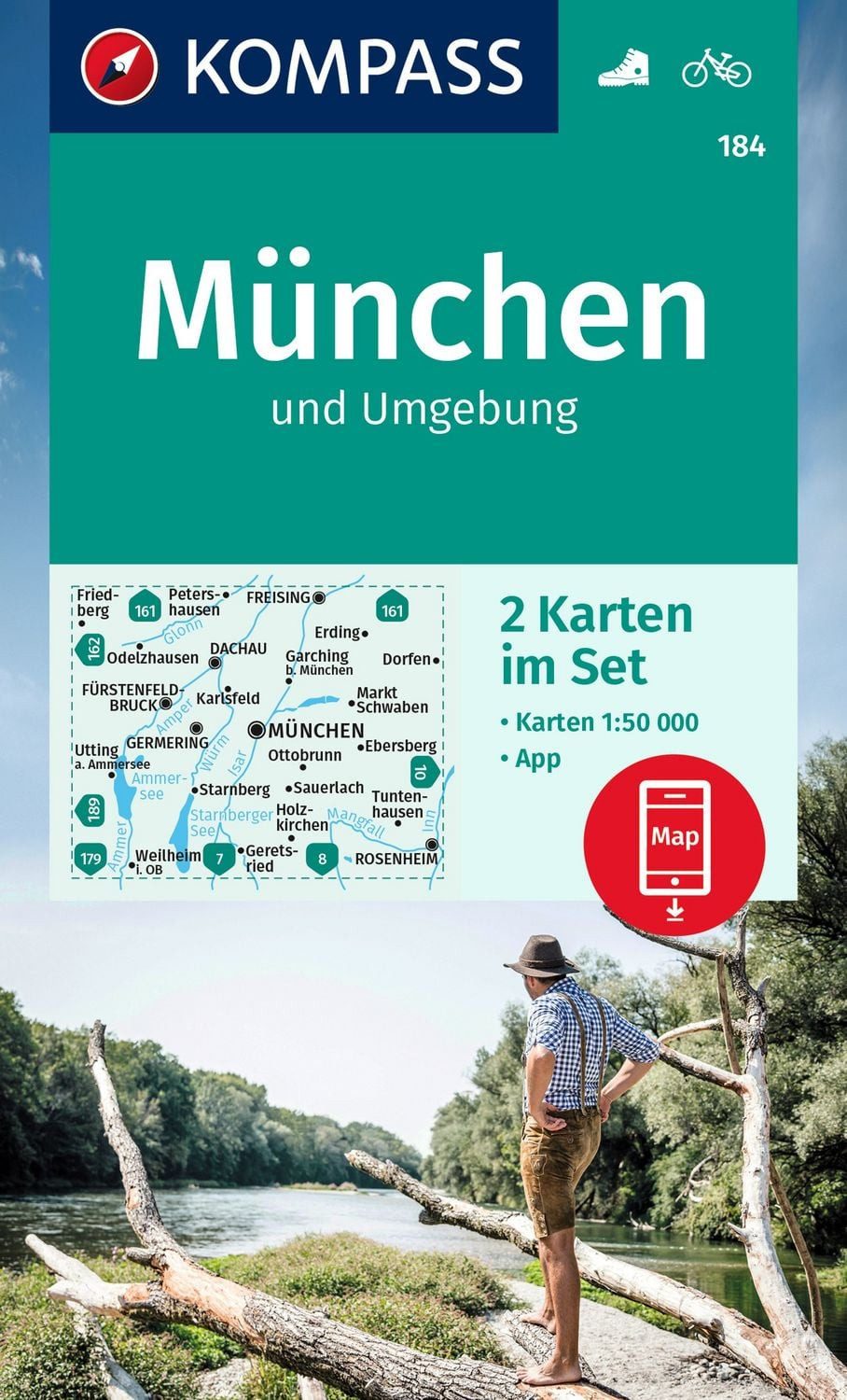 KOMPASS Wanderkarten-Set 184 München und Umgebung