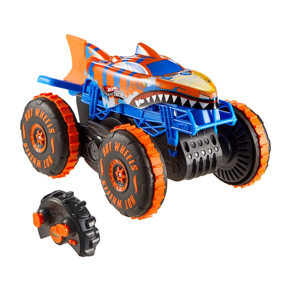 Mattel® Spielzeug-Monstertruck Hot Wheels RC Monster Truck Tiger Shark Clim günstig online kaufen