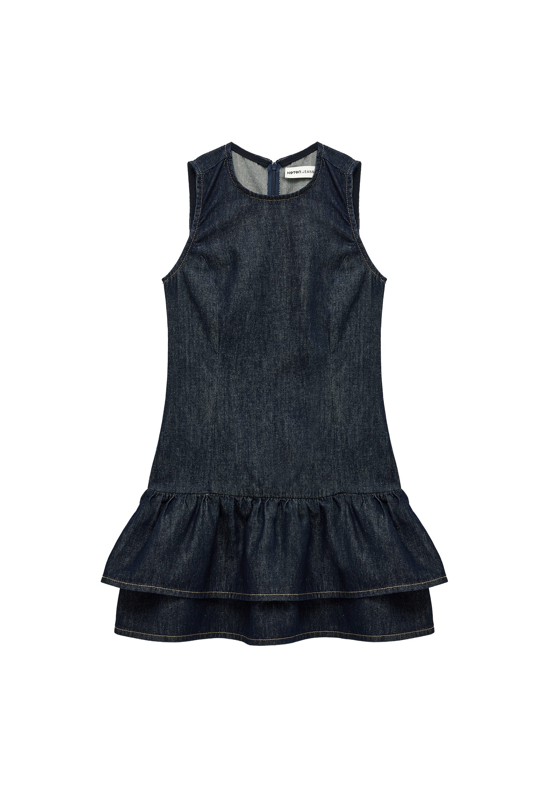 Koton Jeanskleid Koton Ärmelloses Denim-Minikleid