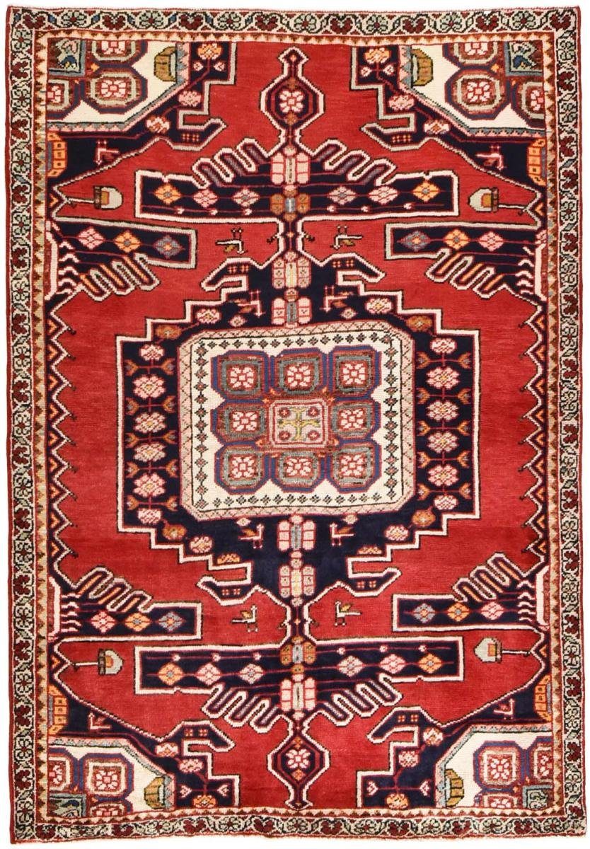 Orientteppich Mahabad 132x191 Handgeknüpfter Orientteppich / Perserteppich, Nain Trading, rechteckig, Höhe: 12 mm