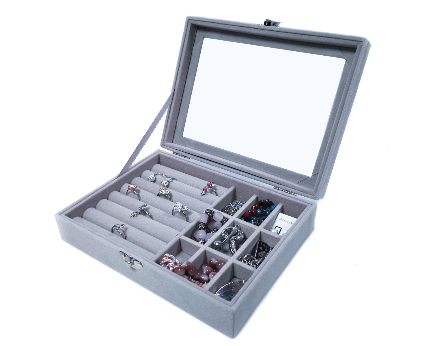Yudu Aufbewahrungsbox Schmucktablett Schmucklade Schmuckkästchen mit günstig online kaufen