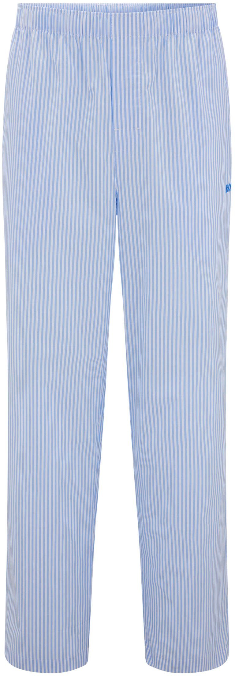 HUGO Schlafanzug modischem Strerifen im BOSS & Logo-Schriftzug Pants Stripe