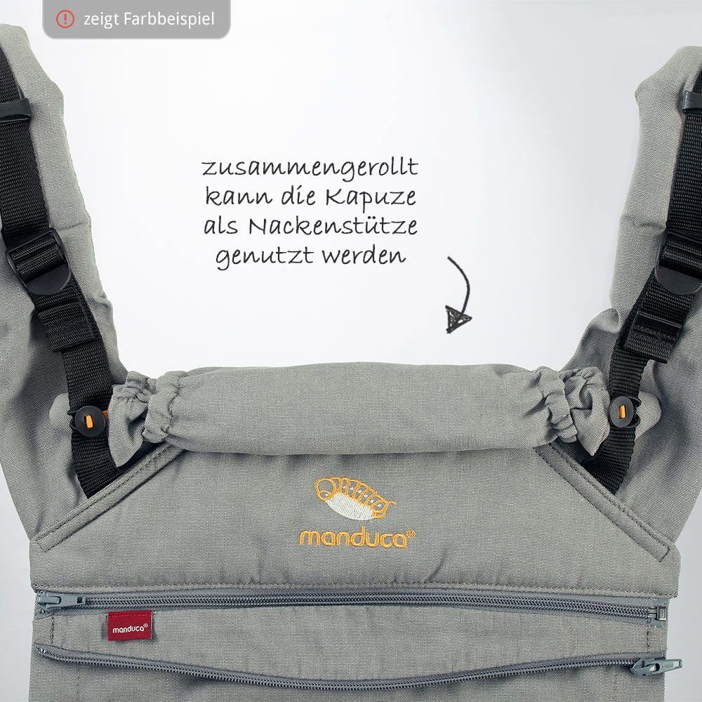 Kindertrage Grey Rückentrage Babys (3,5-20 Babytrage manduca White, Cotton kg) für - XT Bauchtrage Kleinkinder &