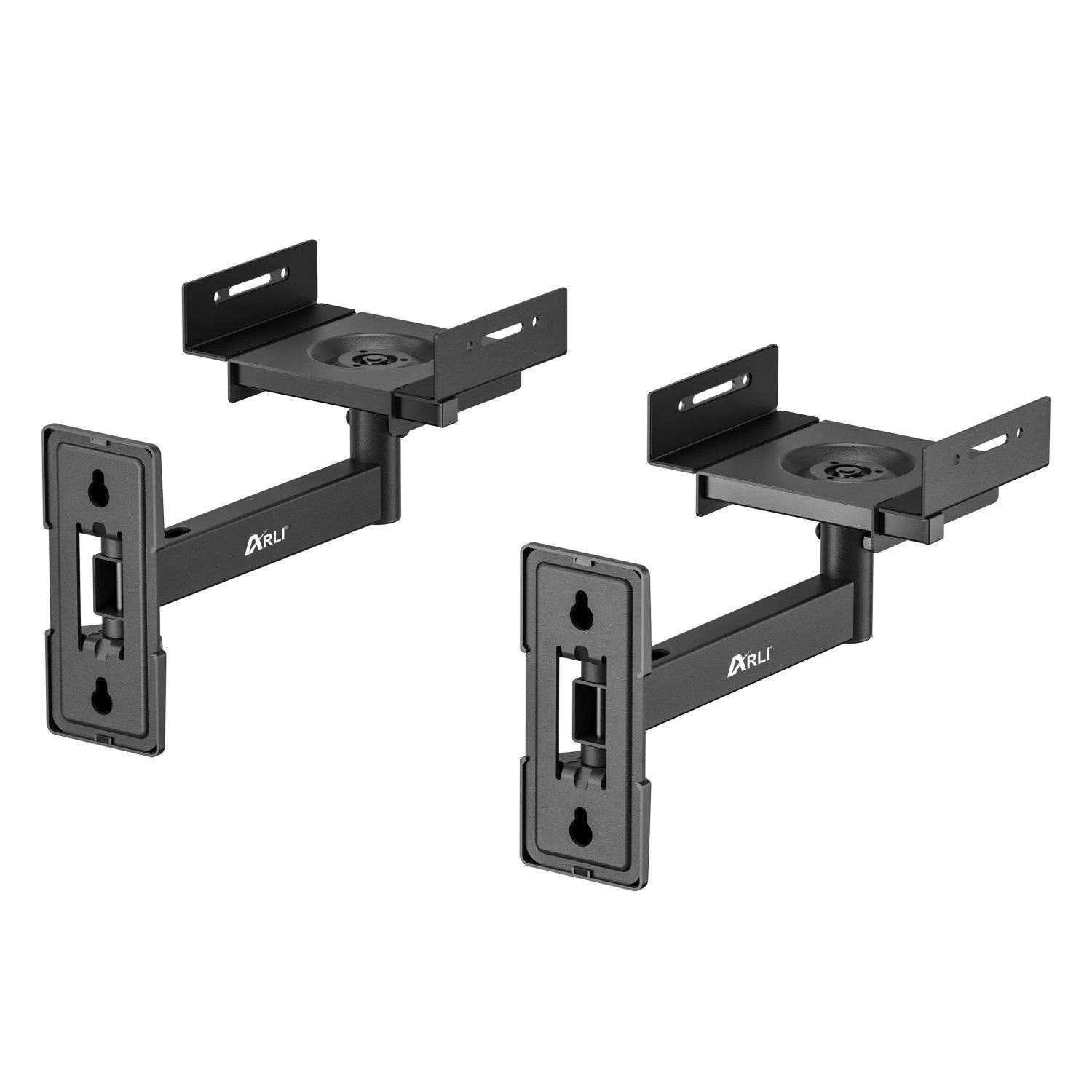 ARLI Lautsprecher-Wandhalterung Universal Lautsprecher Box Wandhalter Halter Wandhalterungen Regal, (inkl. Montageanleitung und Befestigungsmaterial, 2 er Pack)