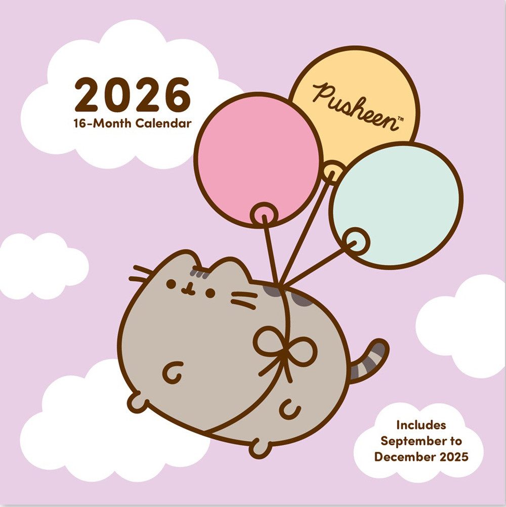 Wandkalender Календарі 2026 Pusheen - Настінний календар 30x30 cm