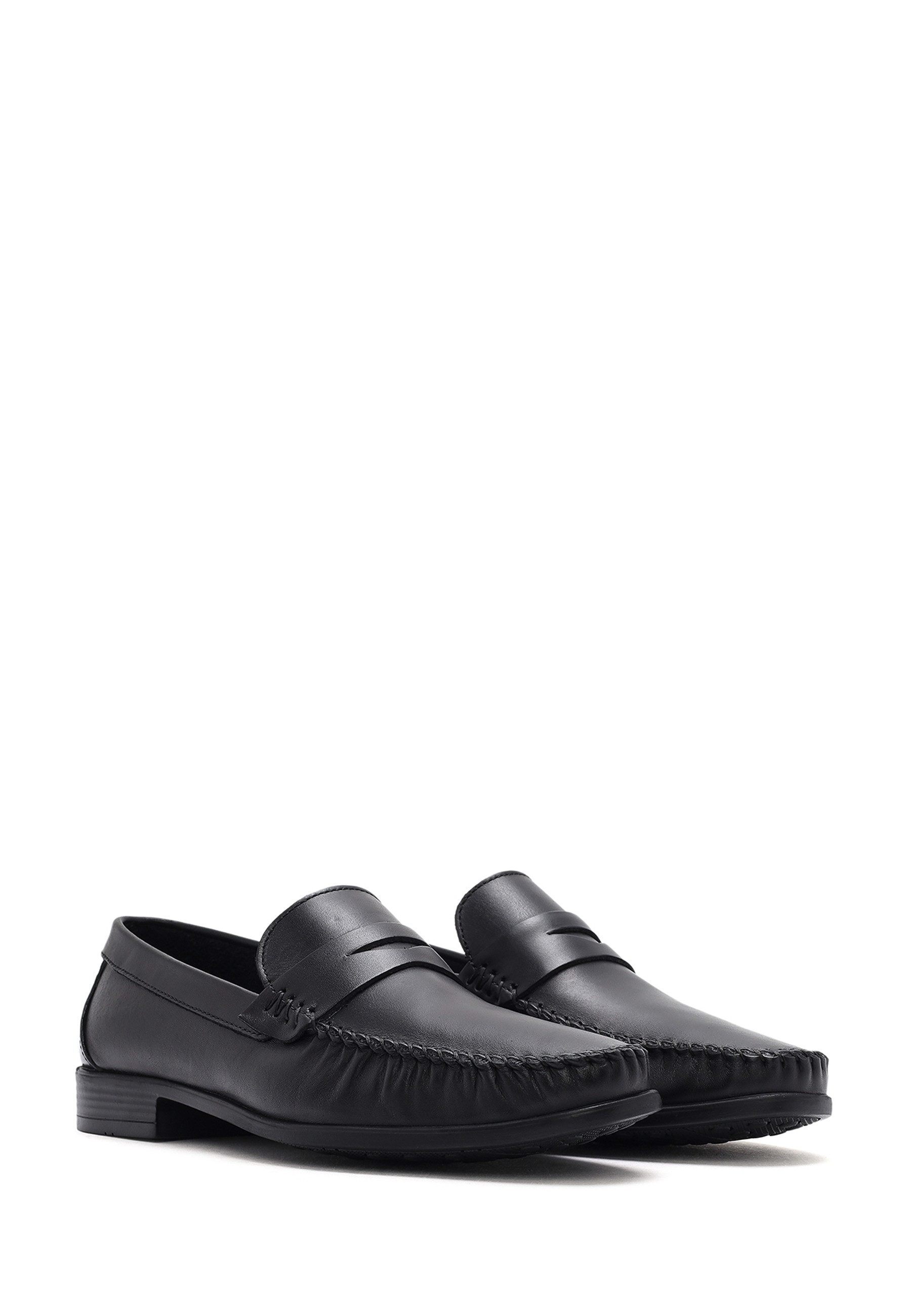 Derimod Lässige Loafer aus Leder Loafer Echtes Leder, Lederfutter, Gummisohle, Slipper-Stil