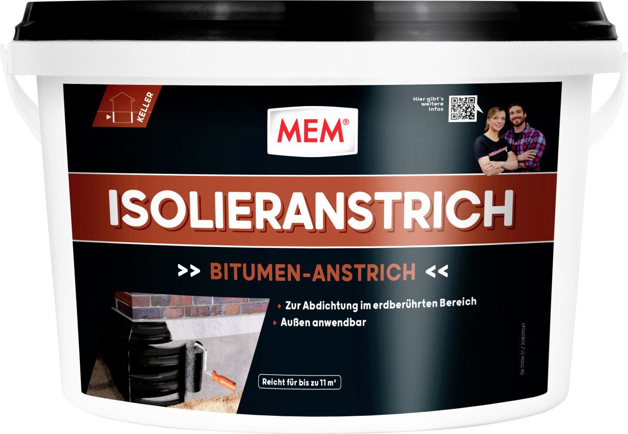 MEM Bauchemie Isoliergrundierung MEM Bitumen Isolieranstrich 5 l