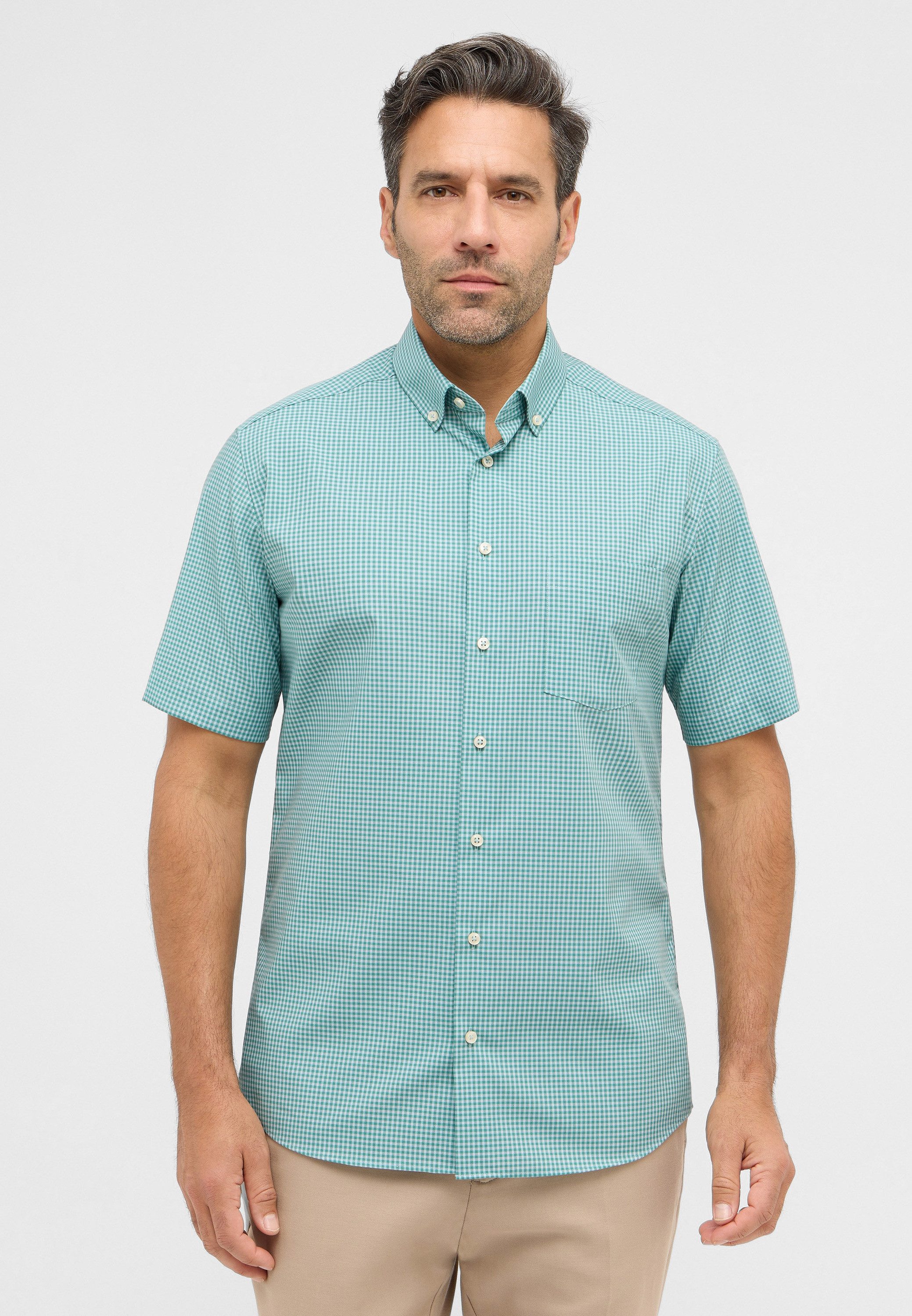 Eterna Kurzarmhemd MODERN FIT NON IRON günstig online kaufen