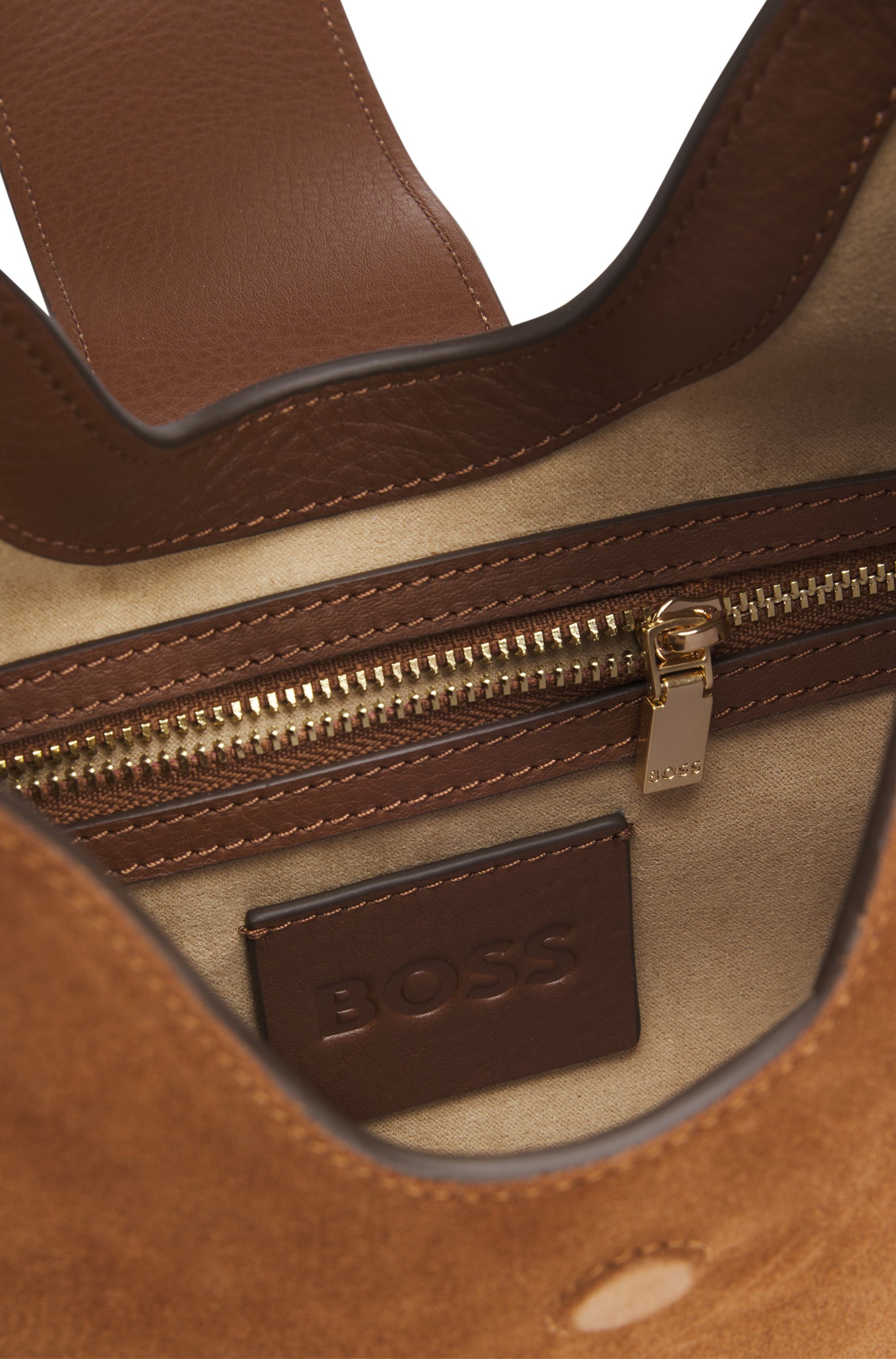 BOSS Schultertasche Beyond, Damen Henkeltasche, Hobo bag mit Magnetverschlu günstig online kaufen