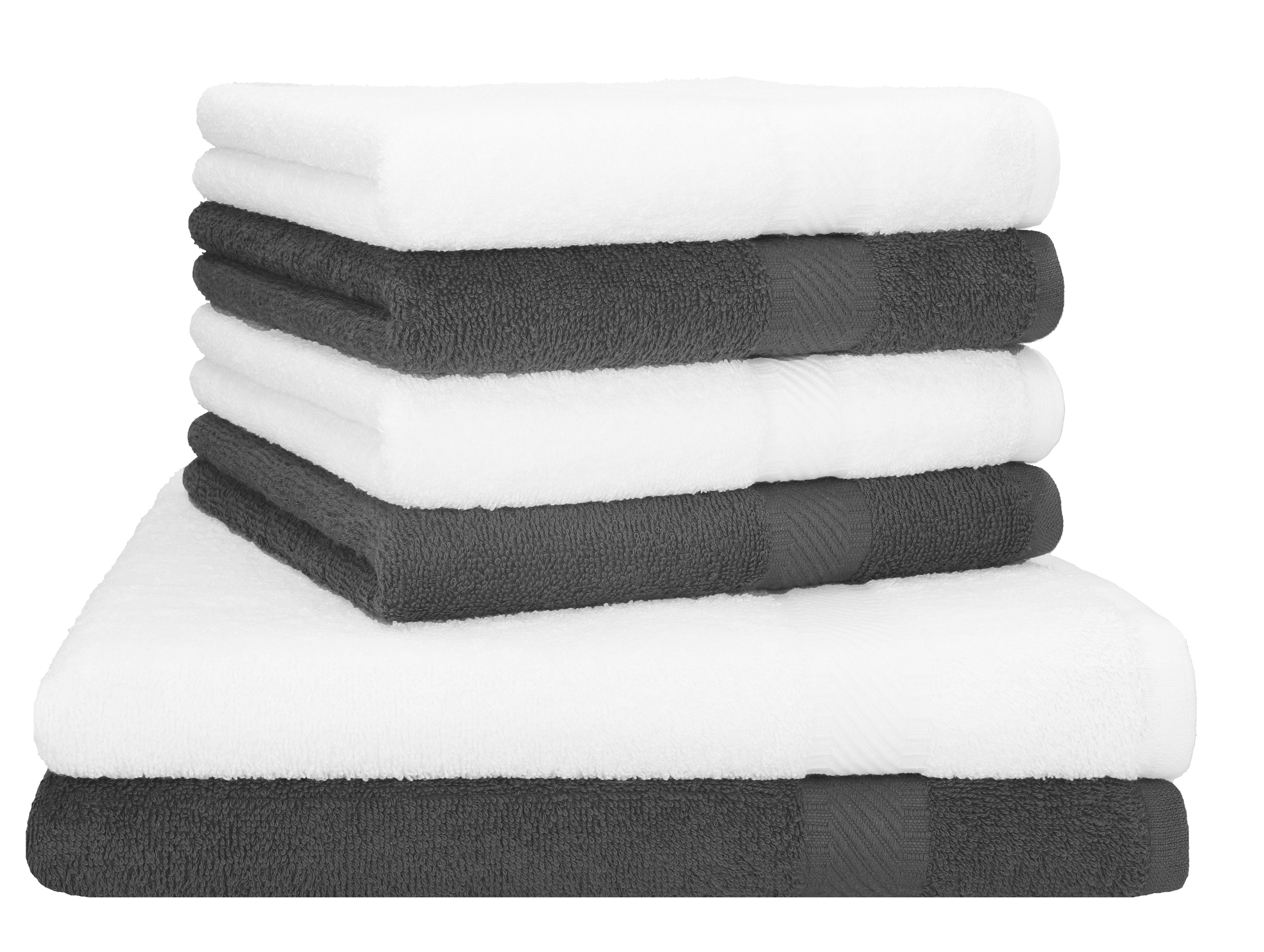 Betz Handtuch Set Palermo 6er 2x Liegetücher 70x140 cm 4x Handtücher, 100% Baumwolle (Set)