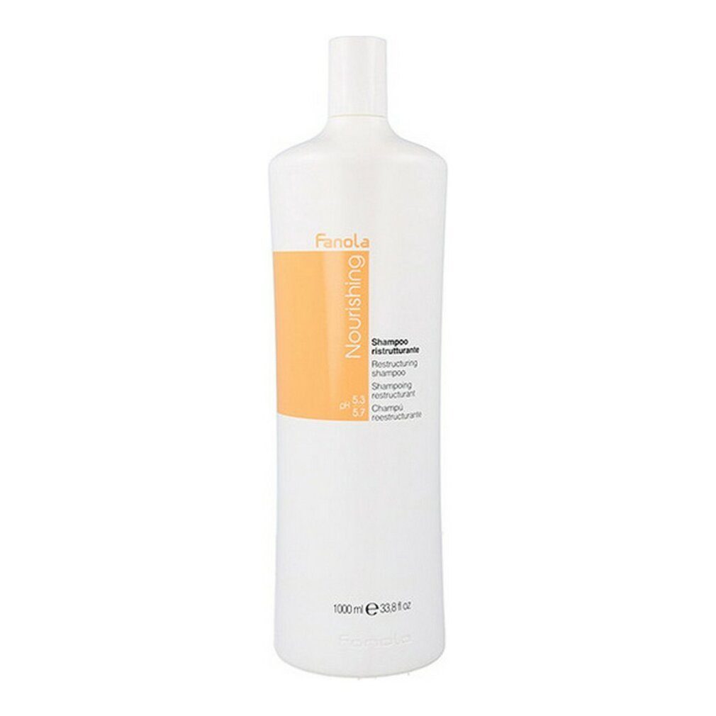 Fanola Haarshampoo Nutri Care Shampoo ristrutt, 1000ml, Hydratisiert und  nährt trockenes, sprödes und gestresstes Haar