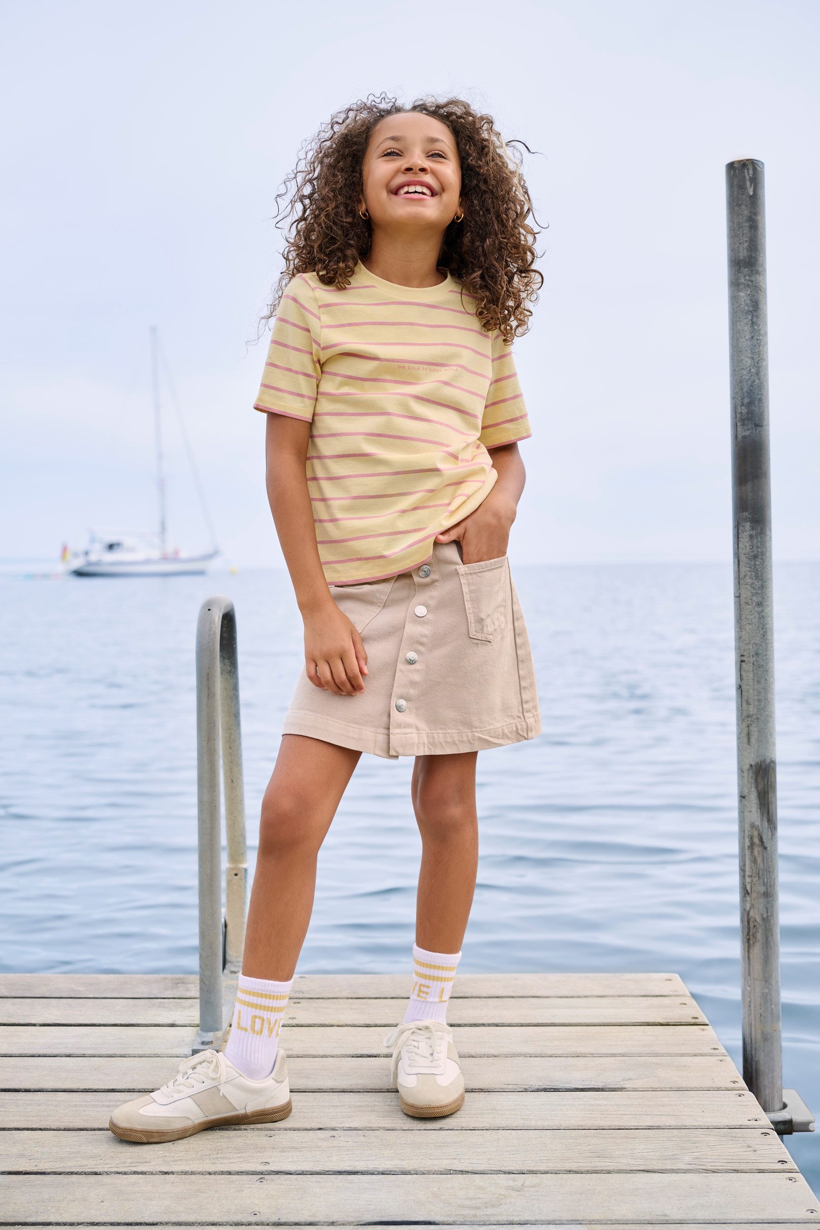 KIDS ONLY T-Shirt KOGHELLE LIFE S/S STRIPE REG. TOP JRS – Bild 4 von 4