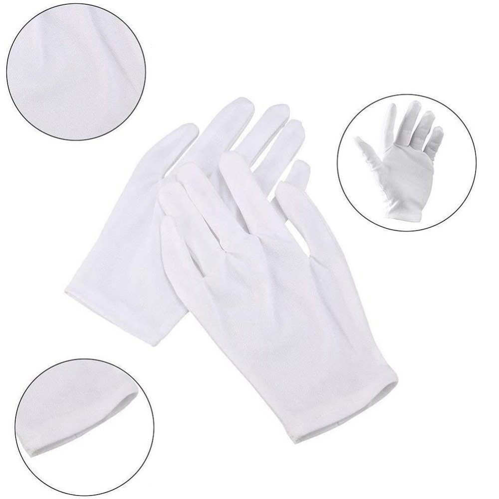 Jormftte Baumwollhandschuhe Handschuhe Baumwolle) (set, Baumwolle,Stoffhandschuhe Atmungsaktiv