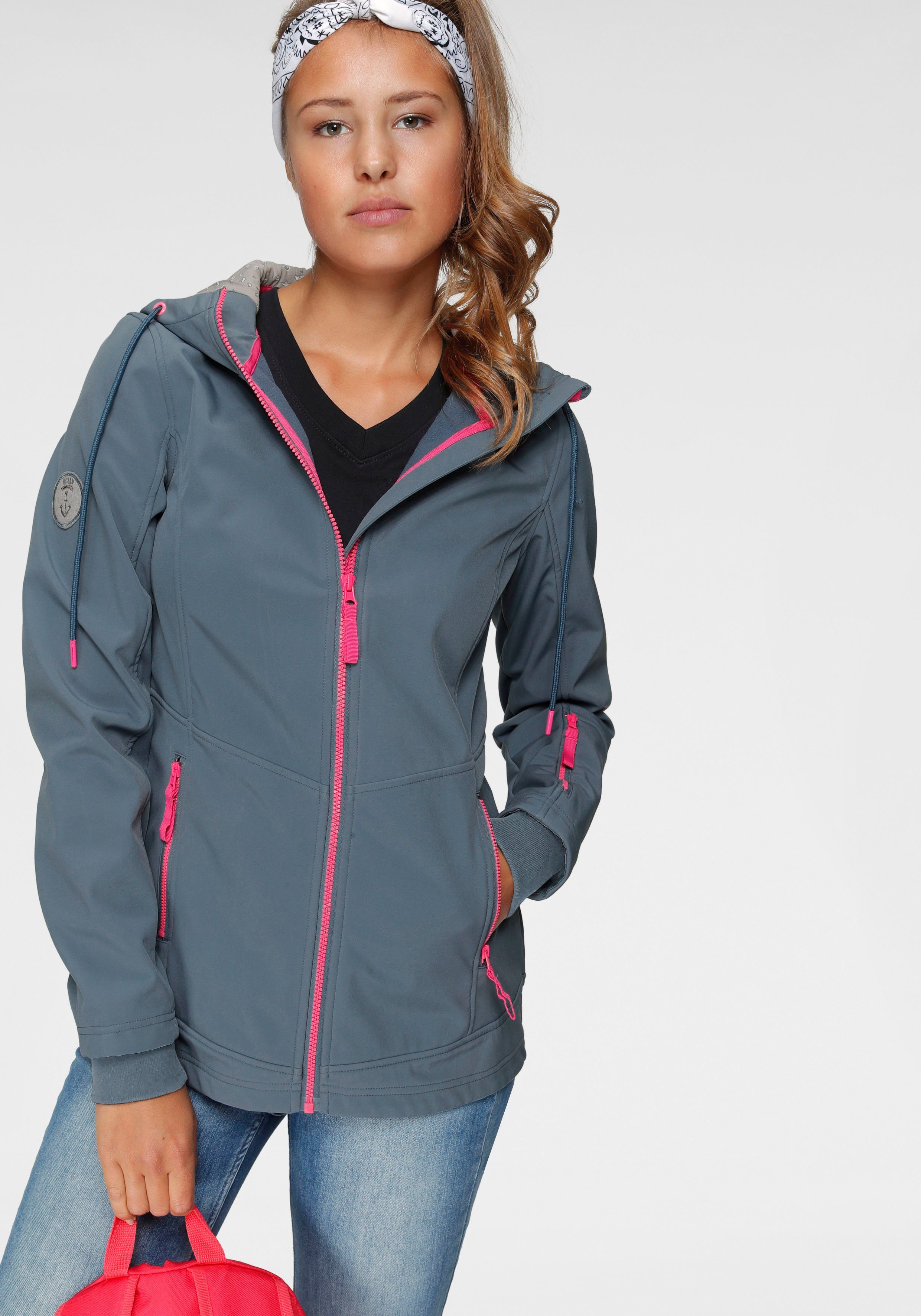 aus Polyester Ocean recyceltem Softshelljacke mit Kontrastdetails Sportswear