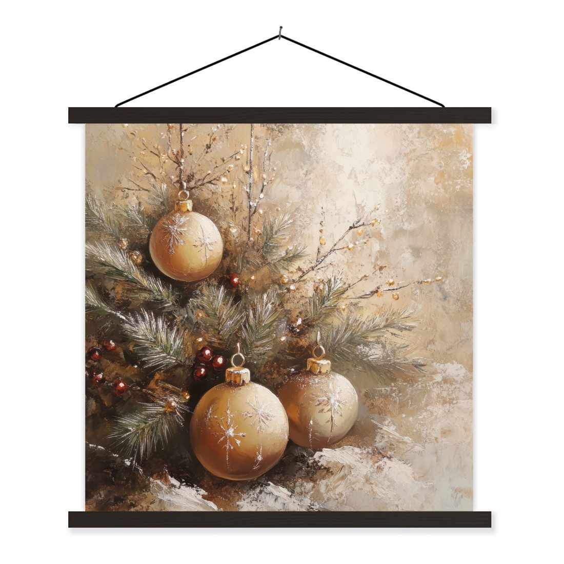 MuchoWow Poster Weihnachten - Kugeln - günstig online kaufen