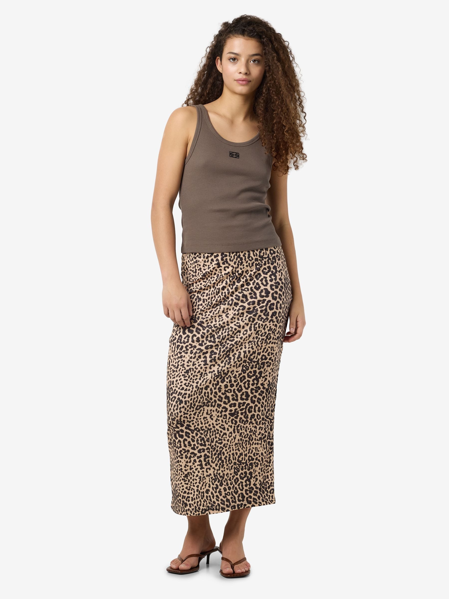 Noisy may Sommerrock Leo Print, Midi günstig online kaufen