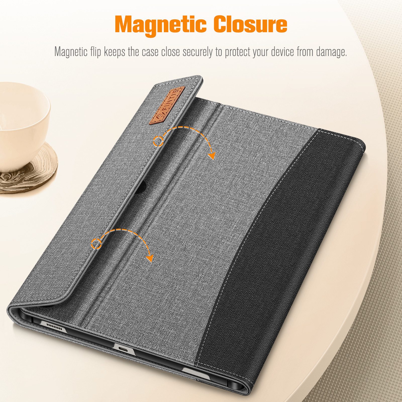 Fintie Tablet-Hülle für Samsung Galaxy Tab S10+ Plus/S9 FE+ Plus/S9+ Plus 12.4 Zoll Tablet, Folio Case mit Multi-Winkel Betrachtung, S Pen Halter & Dokumentenfa – Bild 3 von 5