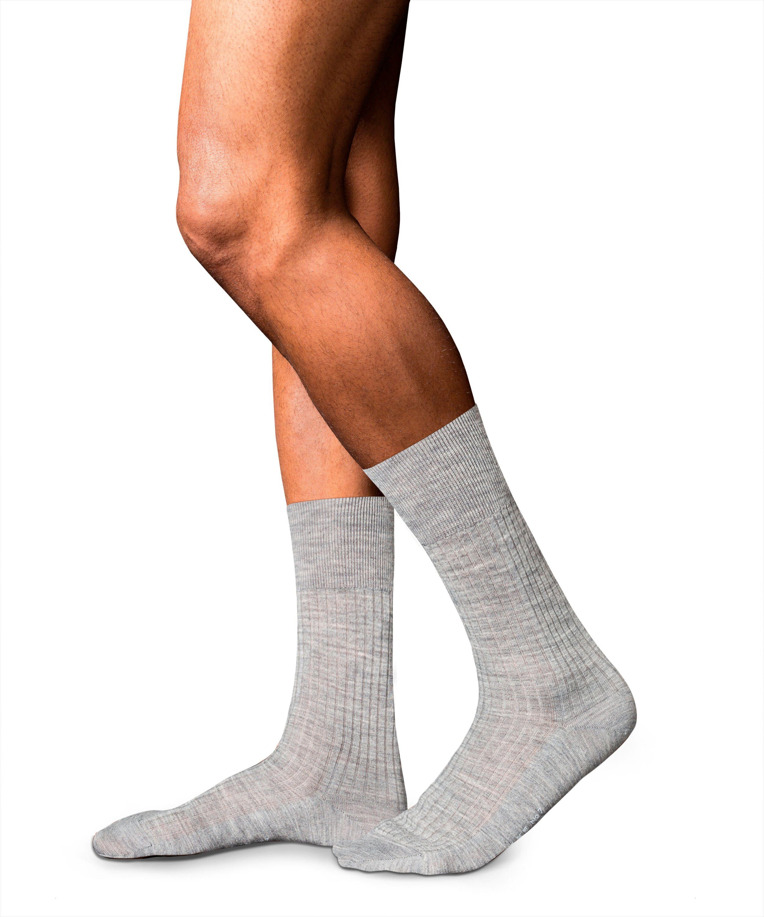 (3388) Merino grey FALKE Finest (1-Paar) No. light melange 7 Socken