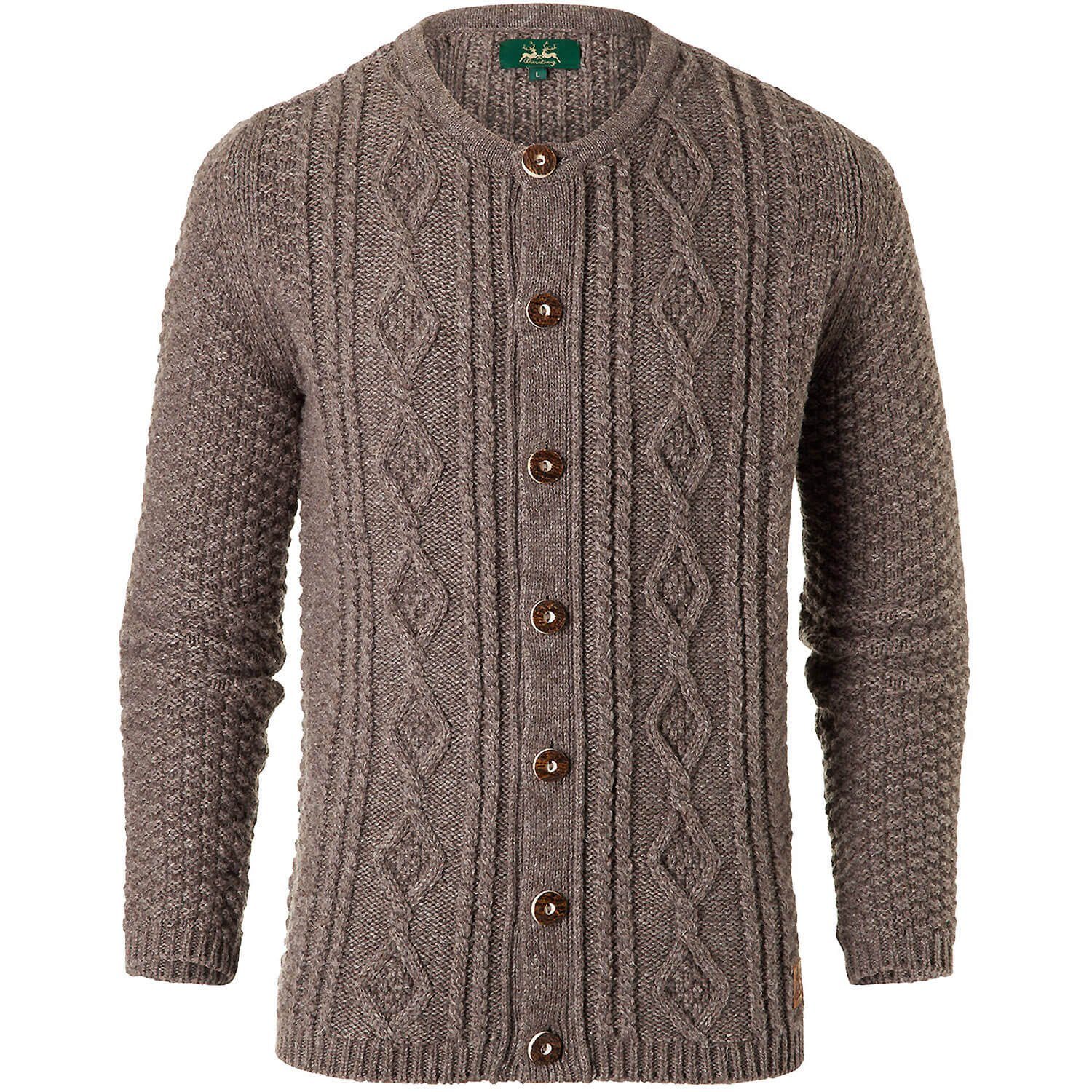 Wiesnkönig Trachtenstrickjacke Strickjacke Ferdinand