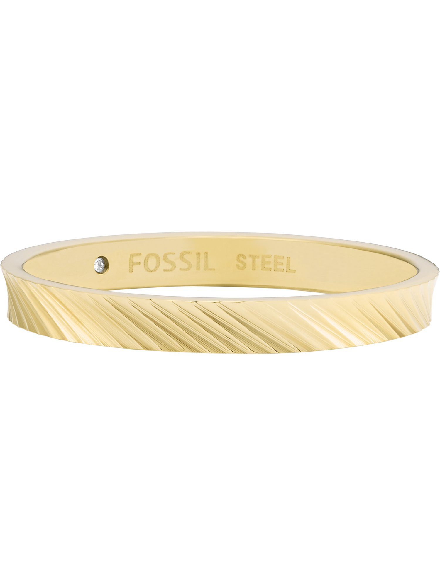 Fingerring Fossil Damen-Damenring Edelstahl
