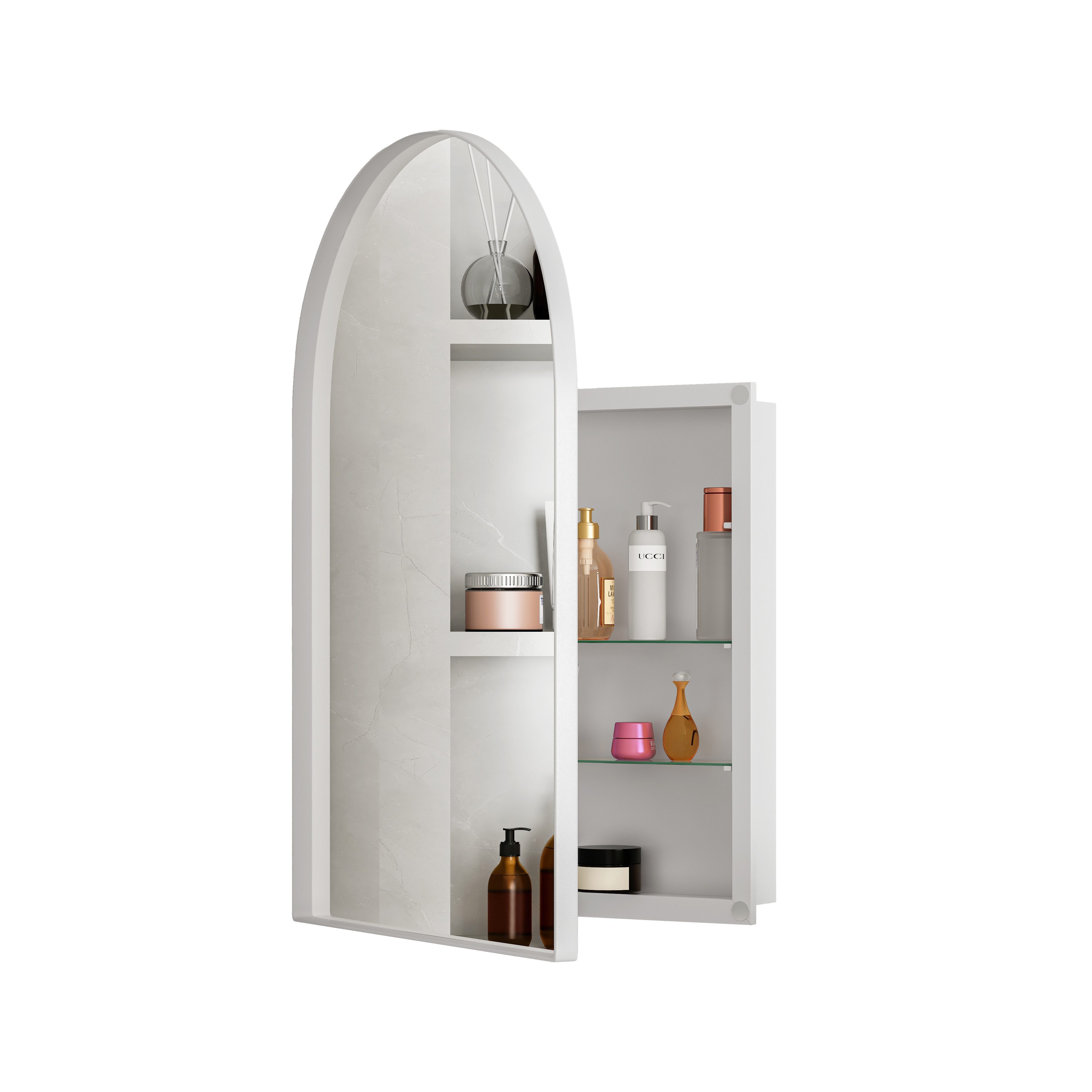 OKWISH Spiegelschrank Spiegel, Badspiegel (Bogen-Spiegelschrank mit günstig online kaufen