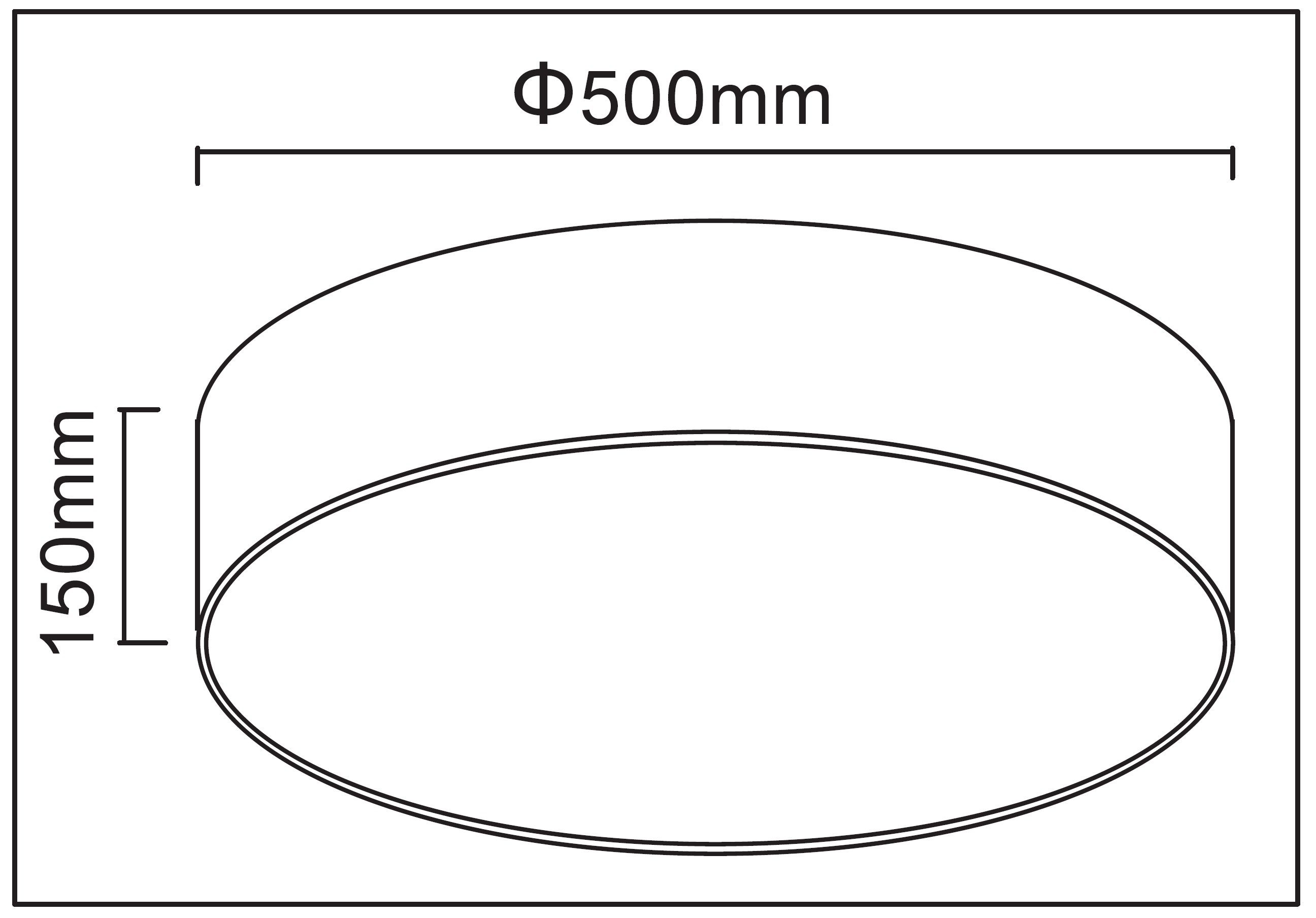 TRANGO LED Deckenleuchte, 3138 Deckenstrahler mit 50cm Ø Sternenhimmel Stof günstig online kaufen