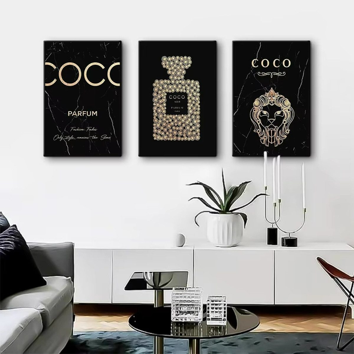 TPFLiving Kunstdruck (OHNE RAHMEN) Poster - Leinwand - Wandbild, Luxury Pri günstig online kaufen