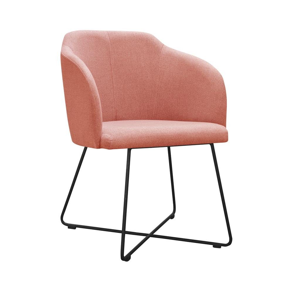 JVmoebel Stuhl, Moderne Lehnstühl Gruppe 8 Stühle Set Garnitur Grüne Polster Armlehne Design Rosa