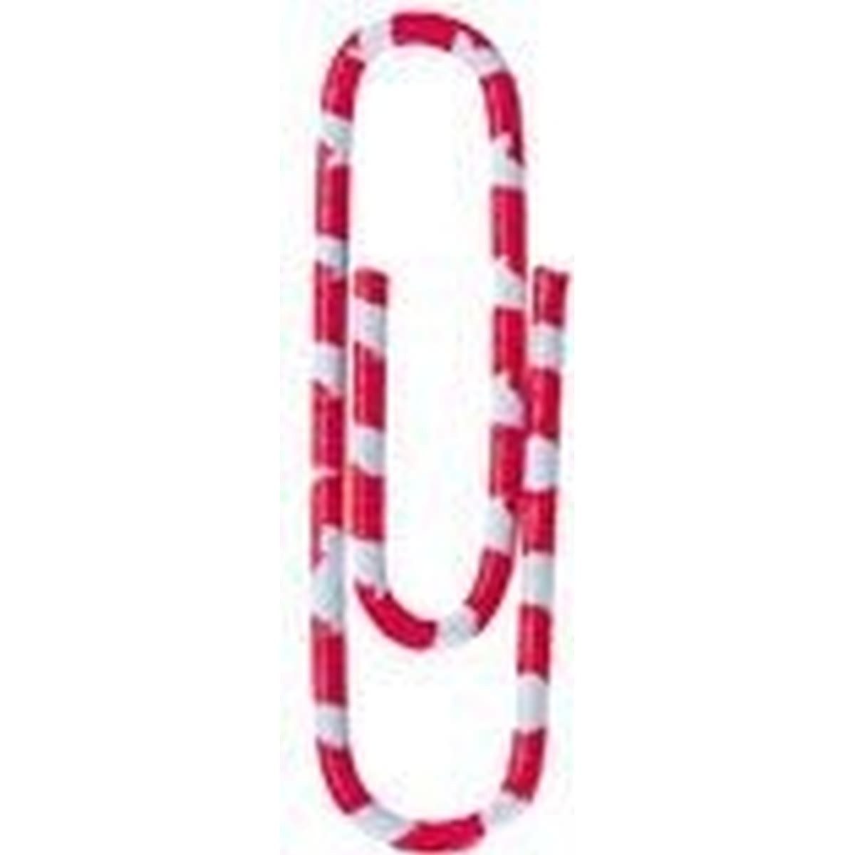 ALCO Büroklammer Briefklammer Zebra Metall kunststoffüberzogen 28mm weiß-rot VE=1000 St