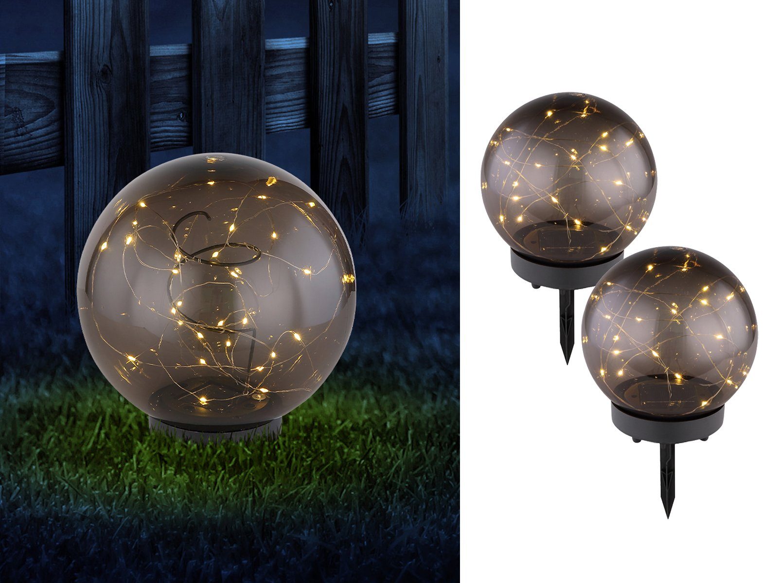 GLOBO LIGHTING LED Solarleuchte, Dämmerungssensor, LED günstig online kaufen