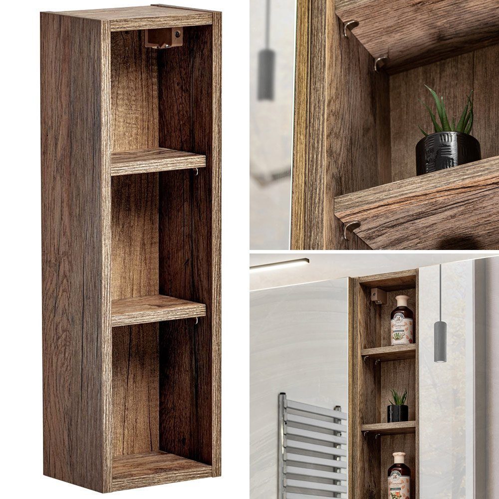 Lomadox Badregal PUEBLA-56, Regal Hängeregal Regalschrank in Vintage Oak, B günstig online kaufen