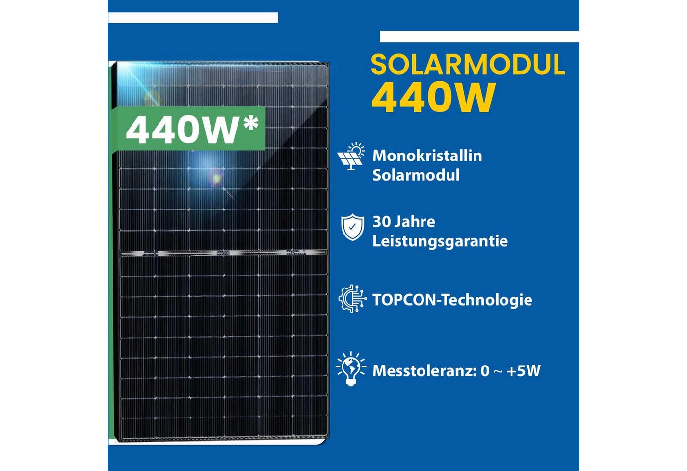 Thumbnail - EPP.Solar Solaranlage 880W/800W Balkonkraftwerk Bifizial 880W Komplettset Solaranlage, 880,00 W, Monokristallin, (Komple...