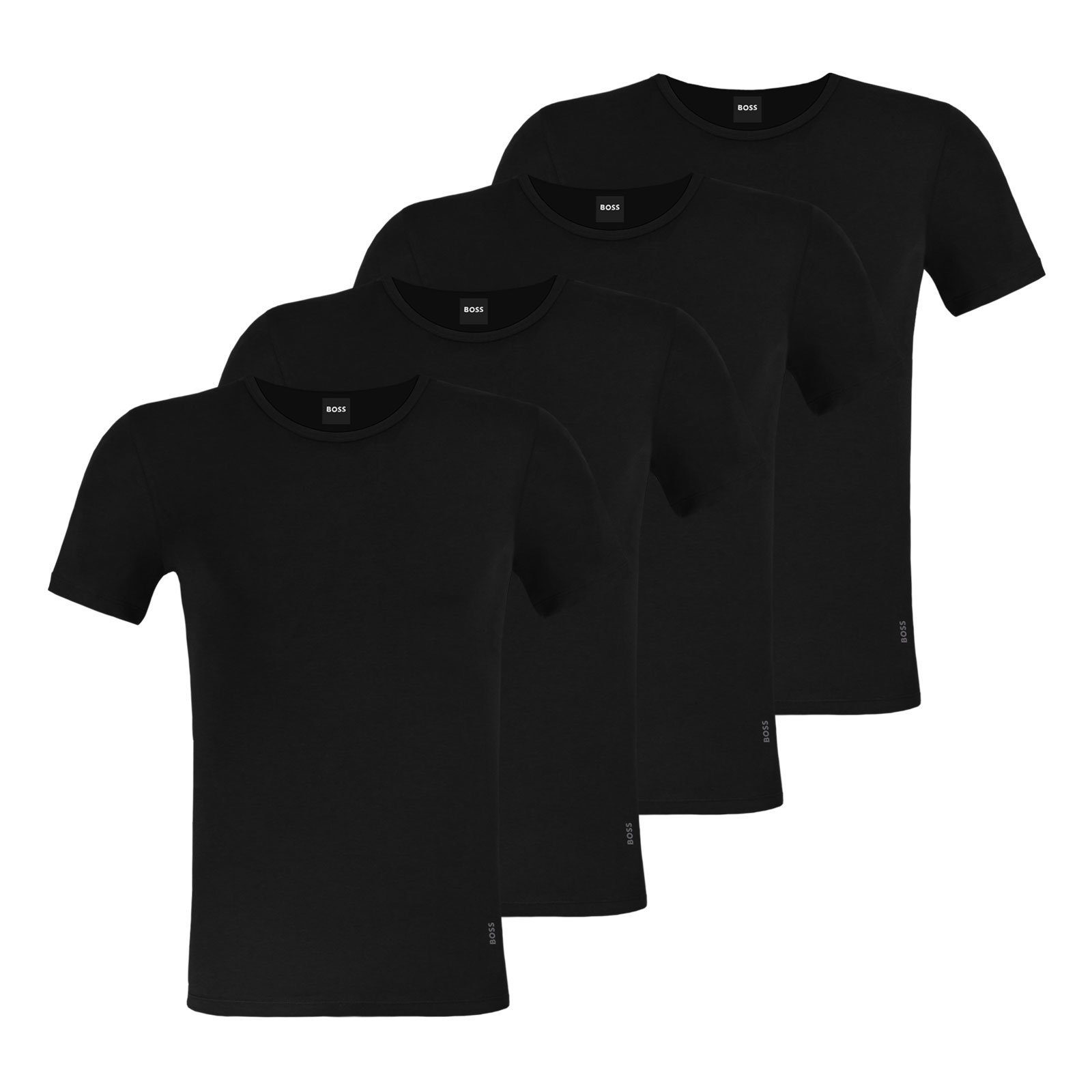 BOSS Unterziehshirt Modern T-Shirt (4-St) mit Rundhalsausschnitt
