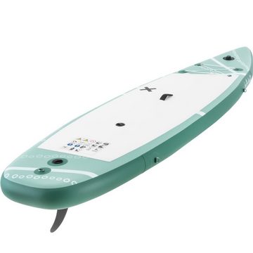 Gymrex Inflatable SUP-Board Stand Up Paddleboard SUP-Board aufblasbar 125 kg grün Doppelkammer